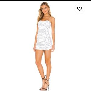 Superdown polka dot dress